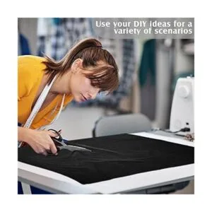 Paño de plata antideslustre de 2 yardas tela negra_4