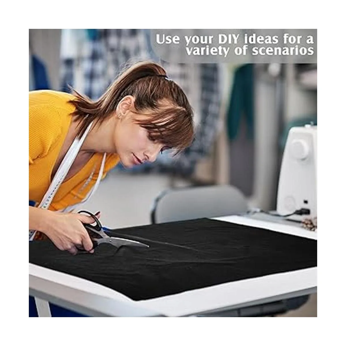 Paño de plata antideslustre de 2 yardas tela negra_4