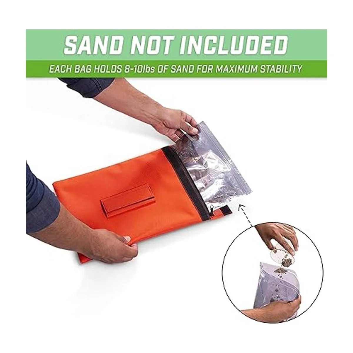 GoSports Juego de 4 bolsas de arena deportivas para redes_3