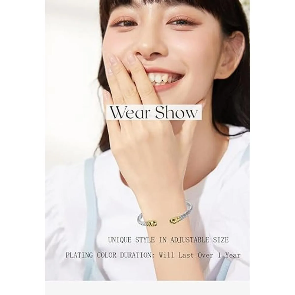 Gosasa Reloj de pulsera multicadena dorado plateado para_7