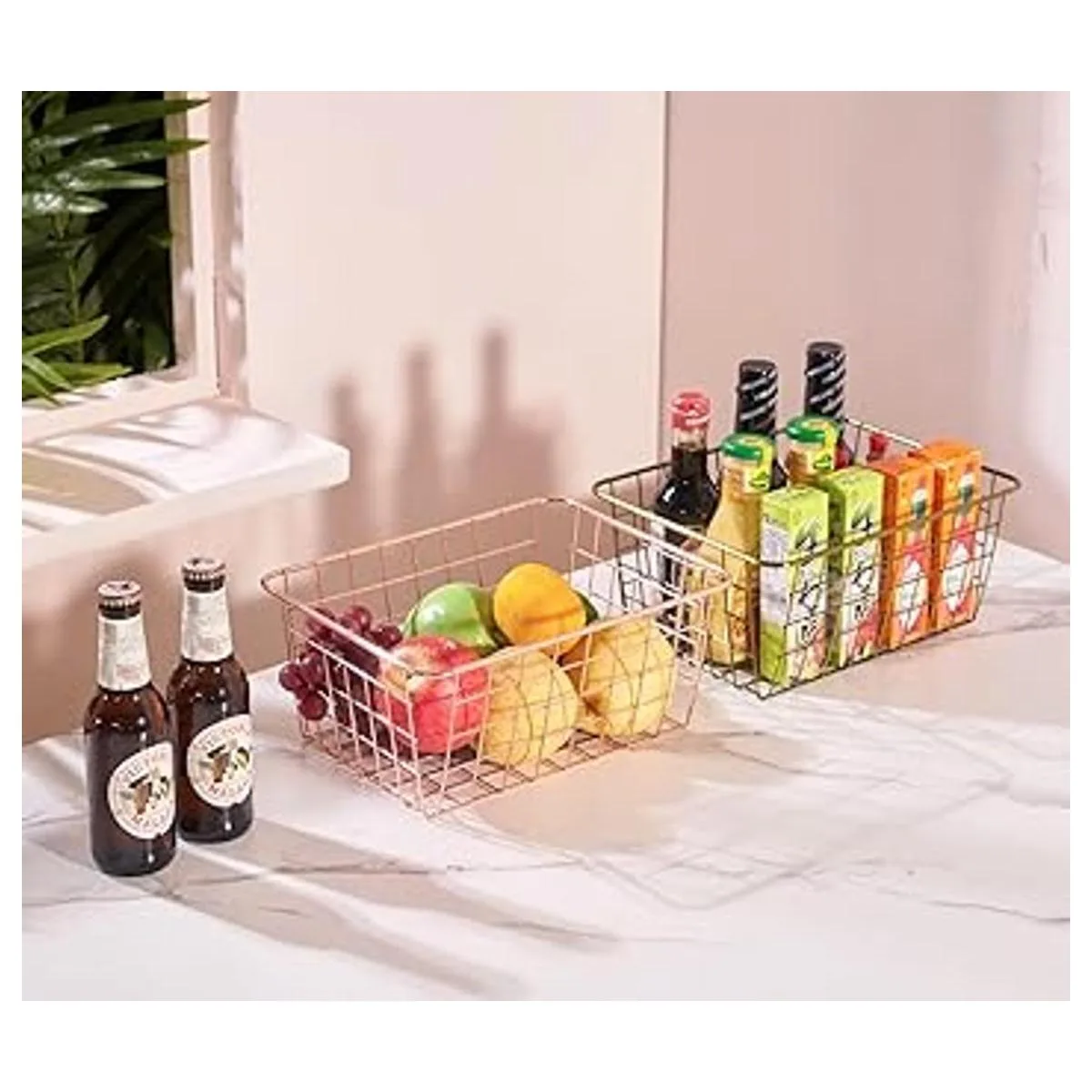 Canastas de almacenamiento de alambre cestas de despensa_5