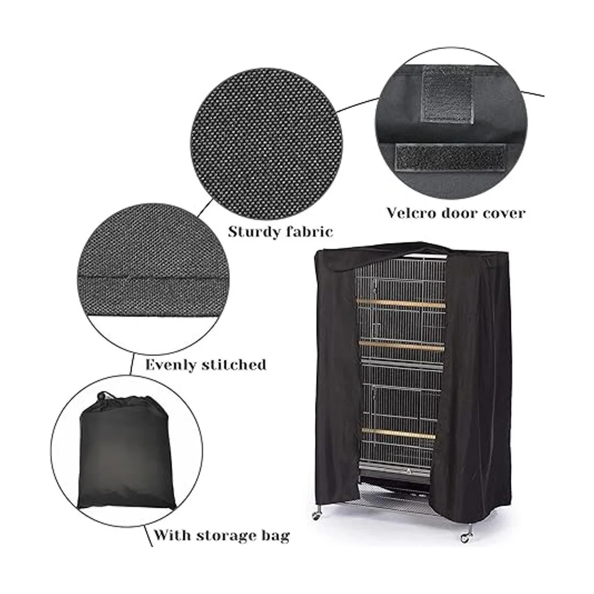 Fhiny Funda para jaula de pájaros resistente al agua_3