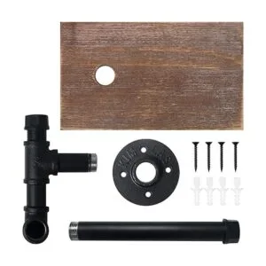 HouseAid Soporte de papel higiénico de tubo industrial con_7