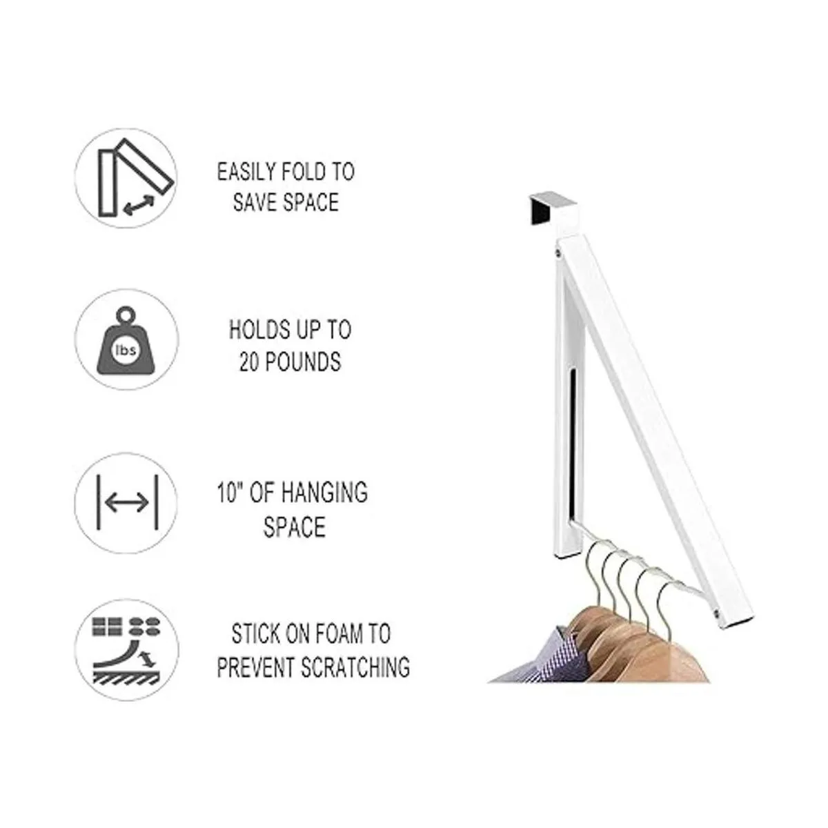 Colgador para colgar sobre la puerta organizador plegable_2