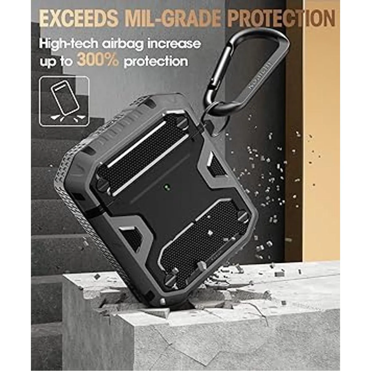 Koaichi Compatible con la funda AirPods funda protectora_3