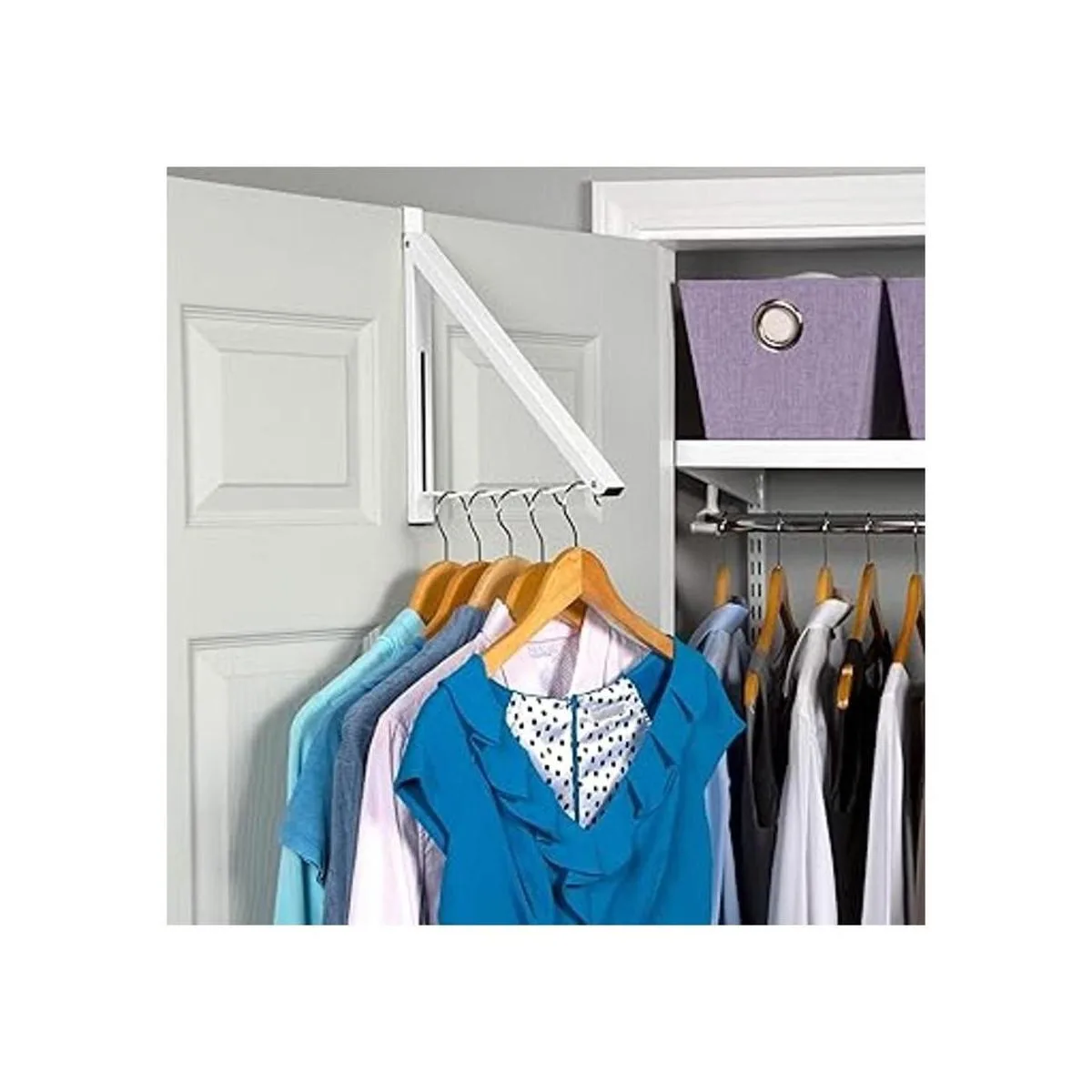 Colgador para colgar sobre la puerta organizador plegable_3