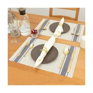 Winknowl Juego de 8 manteles individuales resistentes al_5