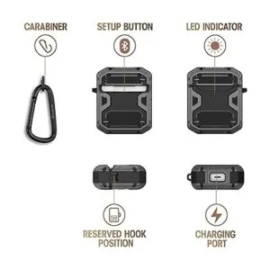 Koaichi Compatible con la funda AirPods funda protectora_6