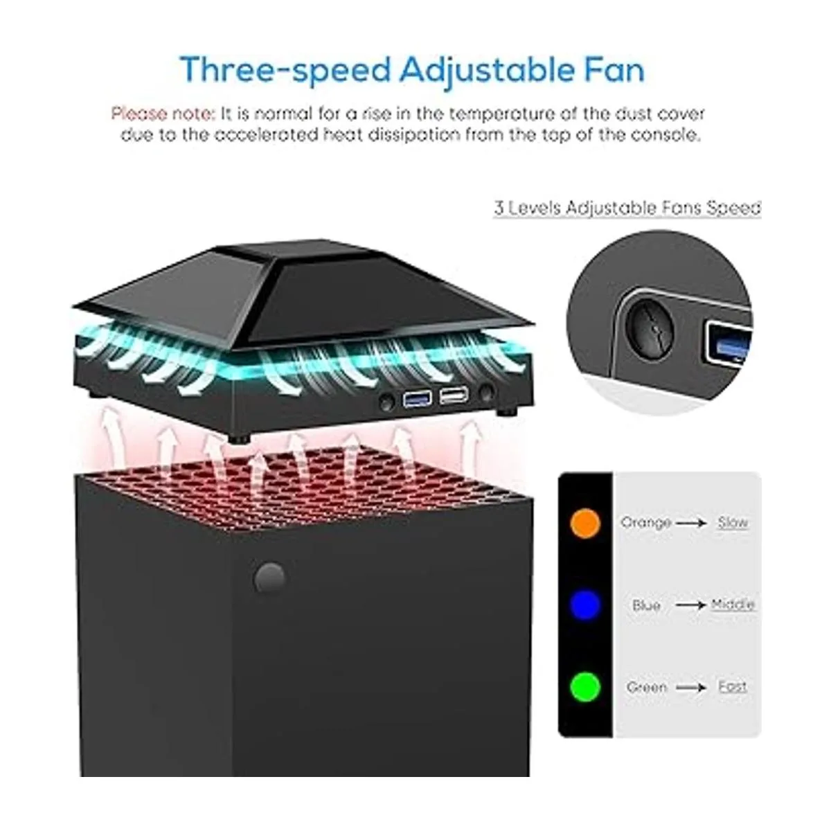 Ventilador de refrigeración mejorado para Xbox Series X_3