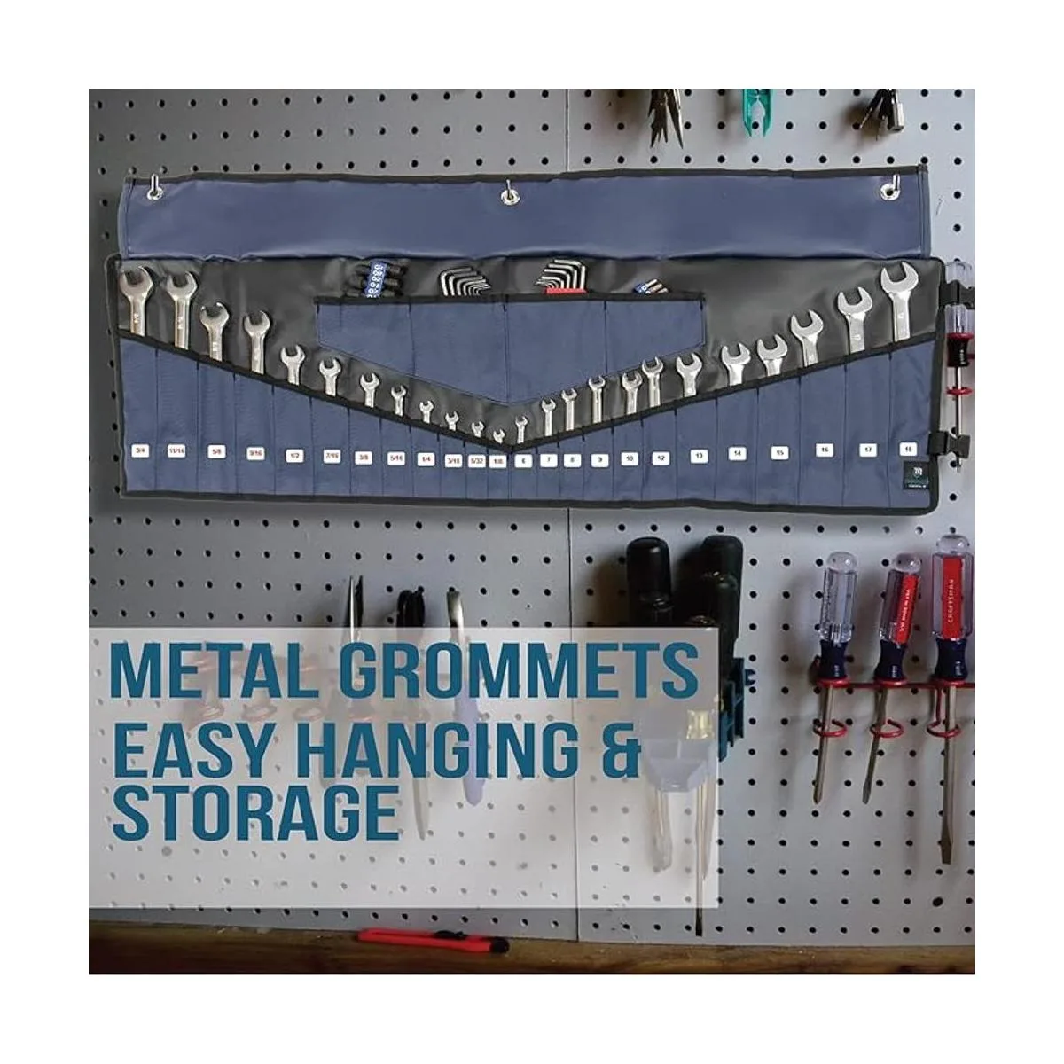 Rugged Tools Bolsa enrollable para llaves Organizador de_3