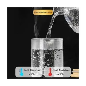 Paquete de 4 tarros de vidrio con tapas de bambú_3