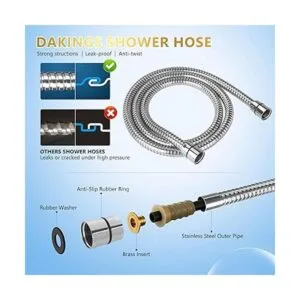 DAKINGS Juego de 6 modos de ducha de mano de alto flujo_4