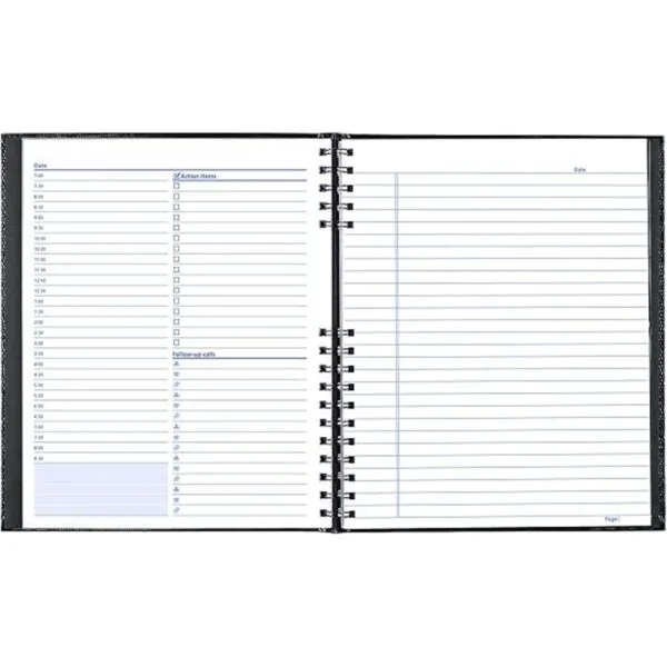 NotePro planificador diario sin fecha negro 200 páginas_3