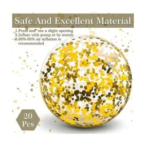 20 mini bolas de playa con purpurina de 8 pulgadas a_3