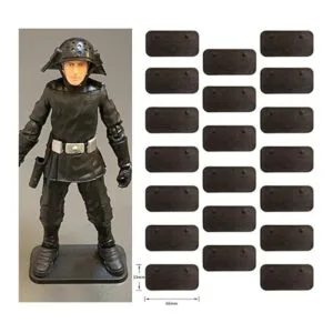 EBCO 50 bases de soporte de plástico negro de 1.260 in_3