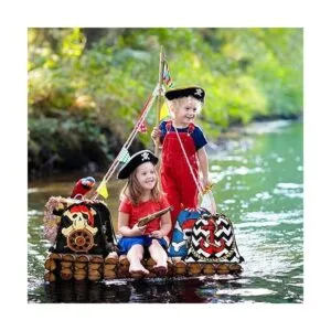 16 bolsas de regalo de fiesta de piratas con cordón_5