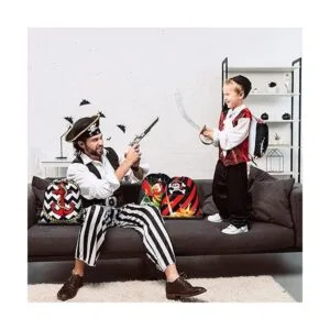 16 bolsas de regalo de fiesta de piratas con cordón_2