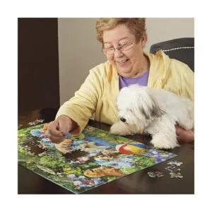 White Mountain Rompecabezas de mesa de desayuno_3