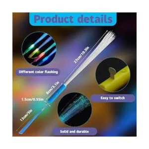 Zhanmai 24 varitas de fibra brillante varitas de luz LED_2