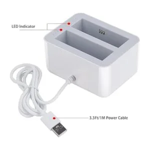 UYODM Estación de carga compatible con batería de cámara_3