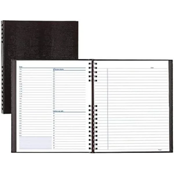 NotePro planificador diario sin fecha negro 200 páginas_1