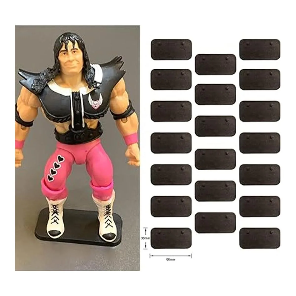 EBCO 50 bases de soporte de plástico negro de 1.260 in_2