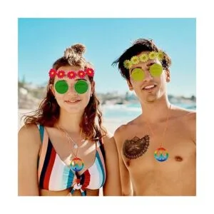 Hippie Accessories 24 Pieces 70s Party Decorations Women_6
