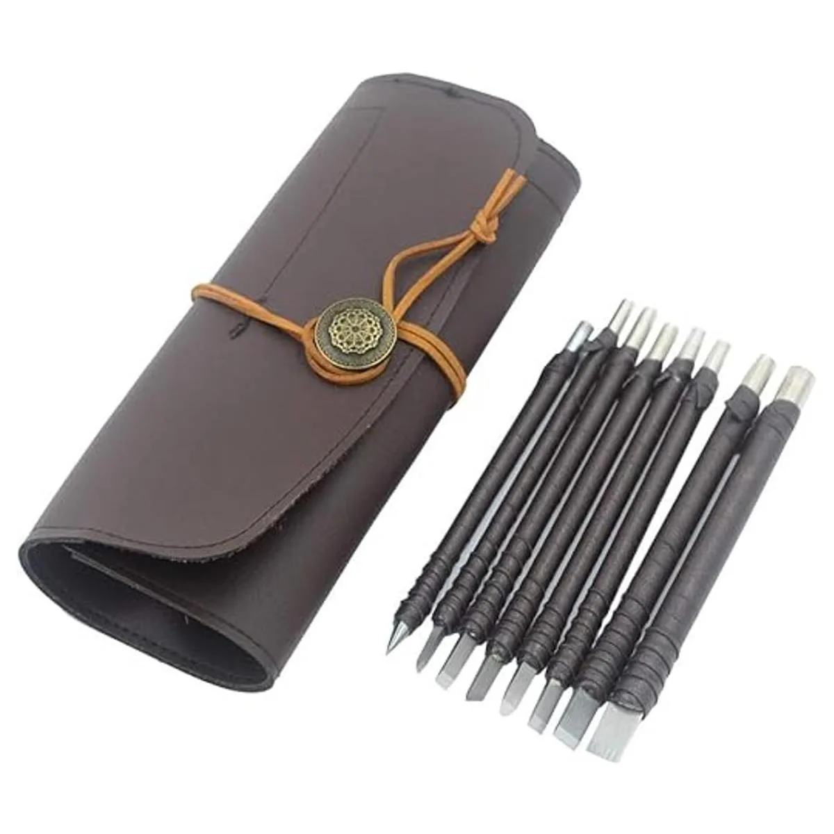 DGOL Juego de 8 piezas de acero de tungsteno de piedra_3