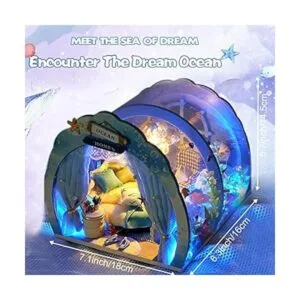 GuDoQi Kit de casa de muñecas en miniatura kit de casa en_2