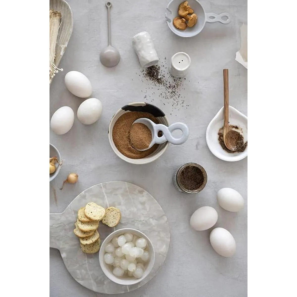 Bloomingville Soporte para cucharas de mármol blanco 5_2