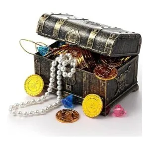 Kit de juguete para el cofre del tesoro pirata vintage del_3