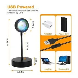 QUIGO Lámpara de puesta de sol lámpara de sol lámpara de_4