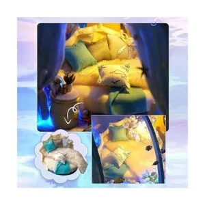 GuDoQi Kit de casa de muñecas en miniatura kit de casa en_5