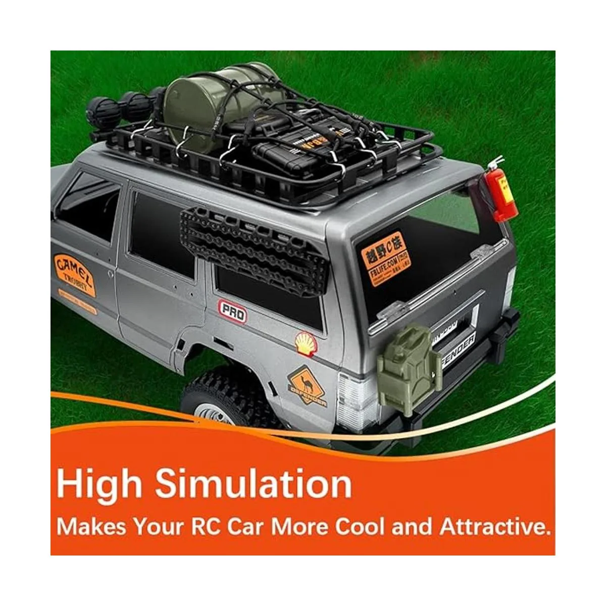 EPINON Accesorios para orugas RC de 124 para decoración_3