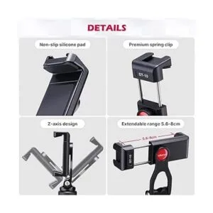 ULANZI Soporte de trípode de metal para teléfono ST10_5