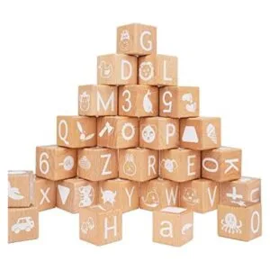 AXEARTE Bloques apilables de letras del alfabeto 26_1