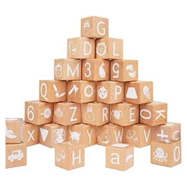 AXEARTE Bloques apilables de letras del alfabeto 26_1
