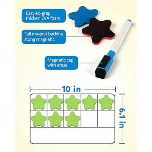 Coogam Juego magnético de diez marcos juegos de conteo de_6