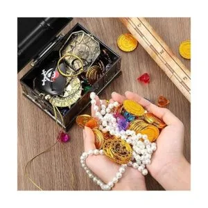 Kit de juguete para el cofre del tesoro pirata vintage del_2