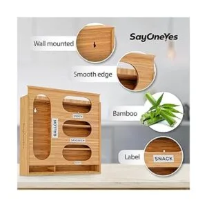 Sayoneyes Ziplock Organizador de bolsas para cajón_2