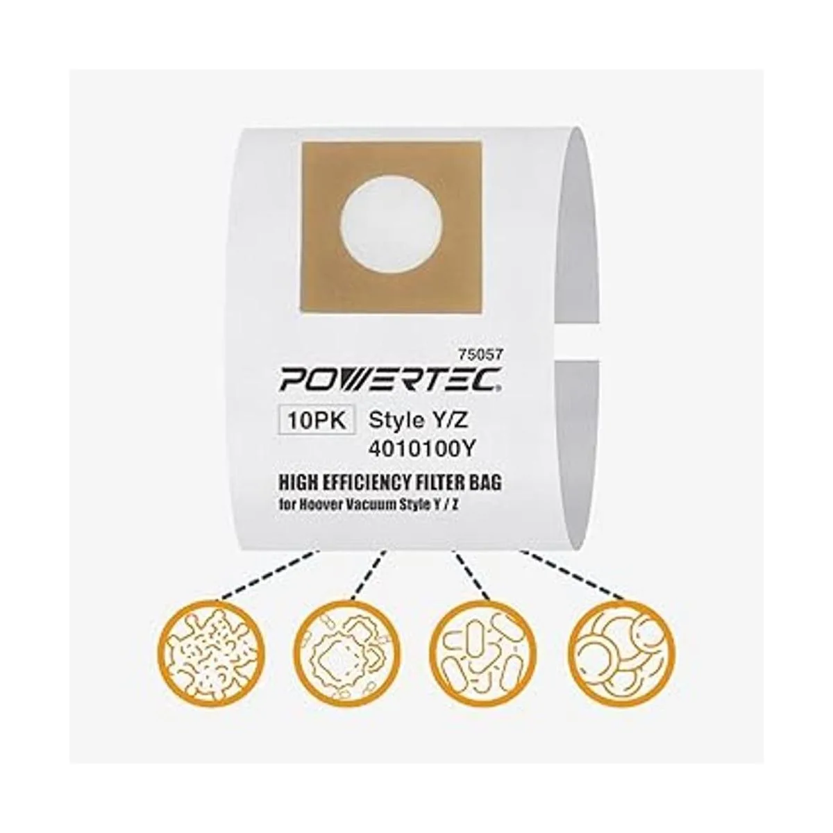 POWERTEC 75057P2V Bolsas de filtro para túnel de viento_5