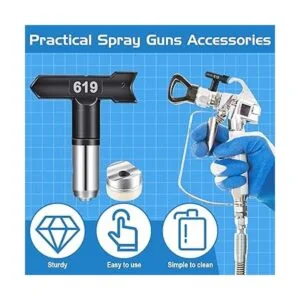 8 puntas de pulverizador de pintura reversibles puntas de_4