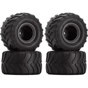 INJORA Monster Truck Juego de neumáticos negros para_1