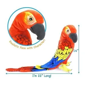 VIAHART Miguelita La guacamaya 14 pulgadas medidas de_3