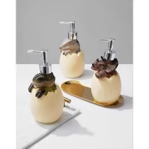 Lindo dispensador de loción de huevo de bebé de_4