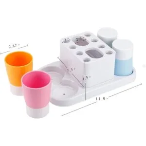 Eslite Soporte para cepillo de dientes y soporte_3