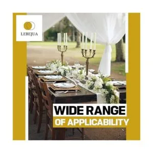 LEBEJUA Servilletero hecho a mano con cuentas de madera y_4