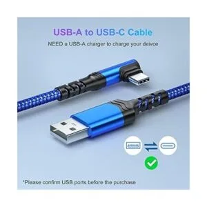 Agtray Paquete de 5 cables USB C de 10 pies de largo de 90_2