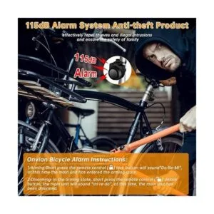 Onvian Alarma de bicicleta de 115 dB con control remoto_2