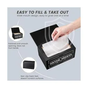 Bonito soporte para hojas de secadora con tapa_5